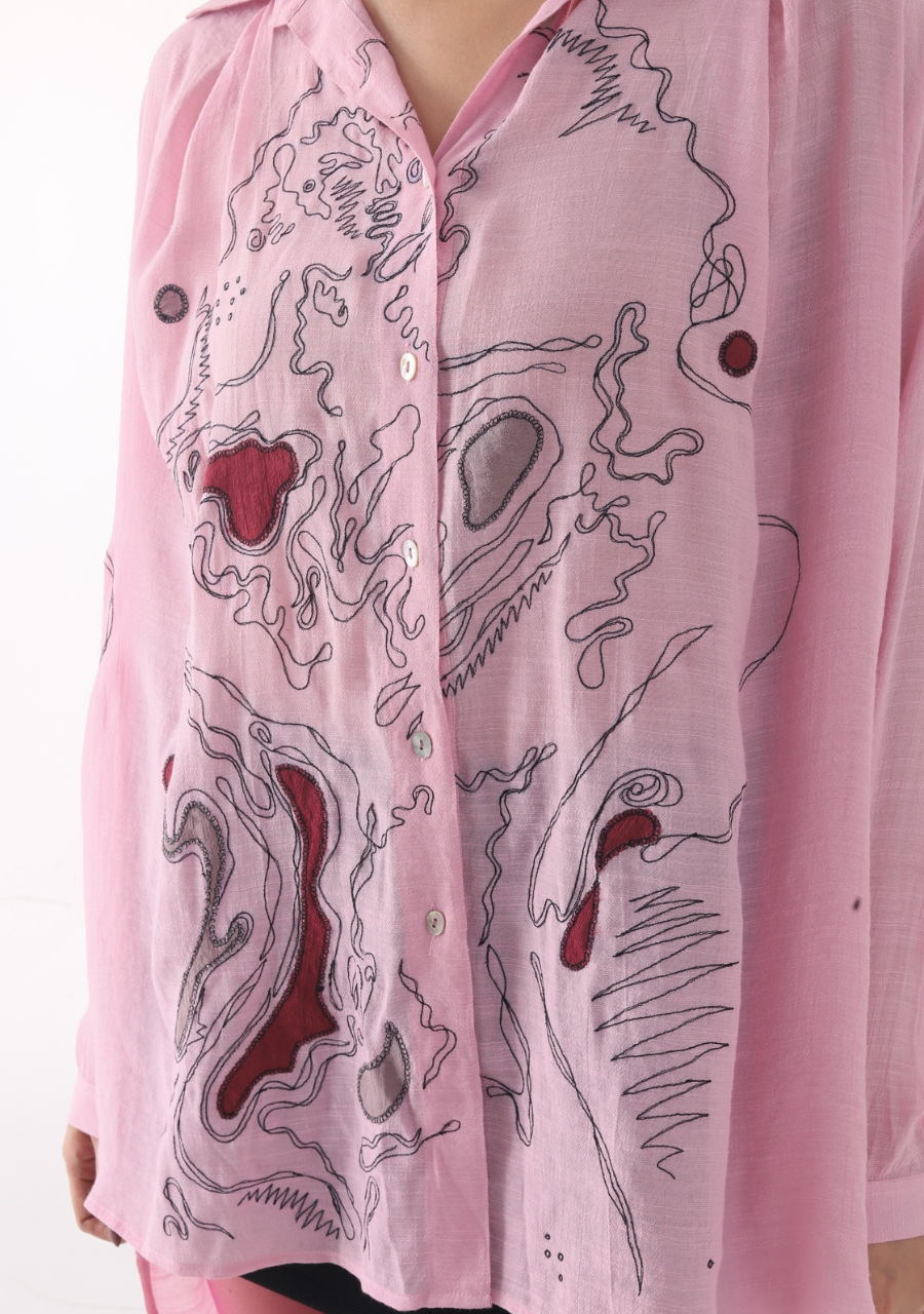 INAMORATA PLEATED SHIRT
