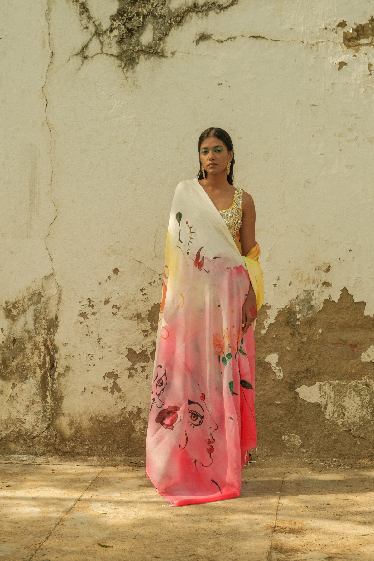 Holi saree