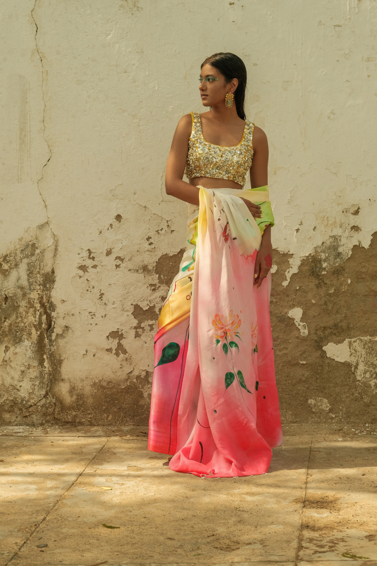 Holi saree