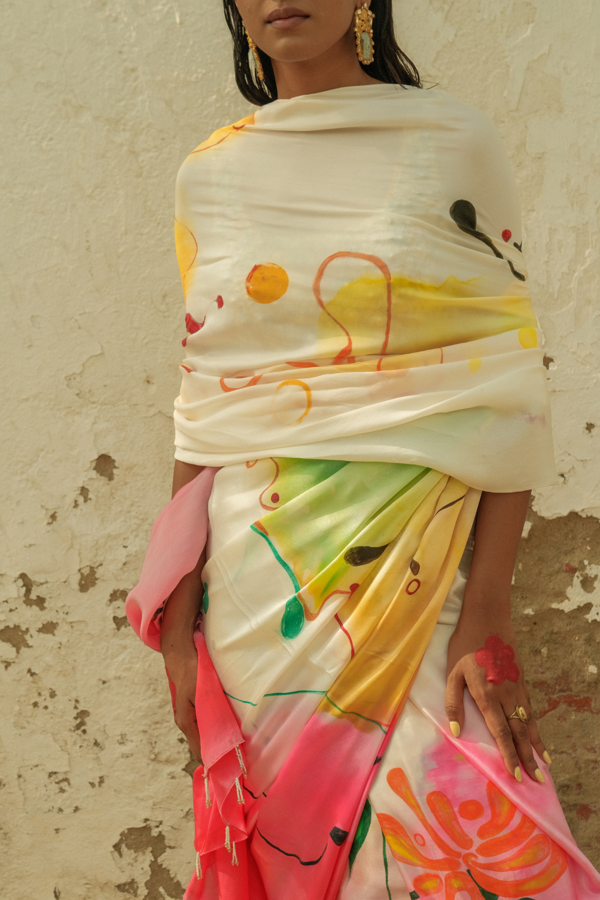 Holi saree