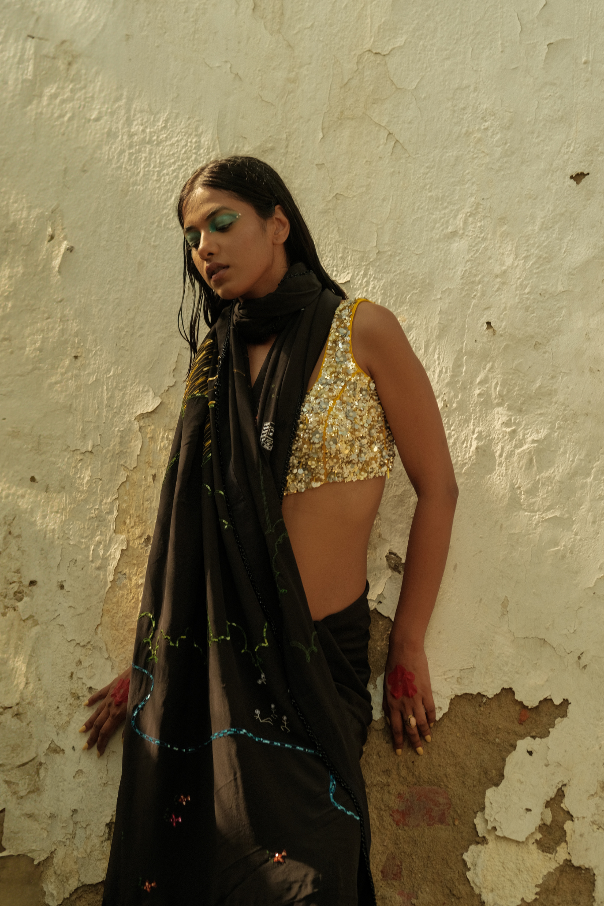Midnight sun saree
