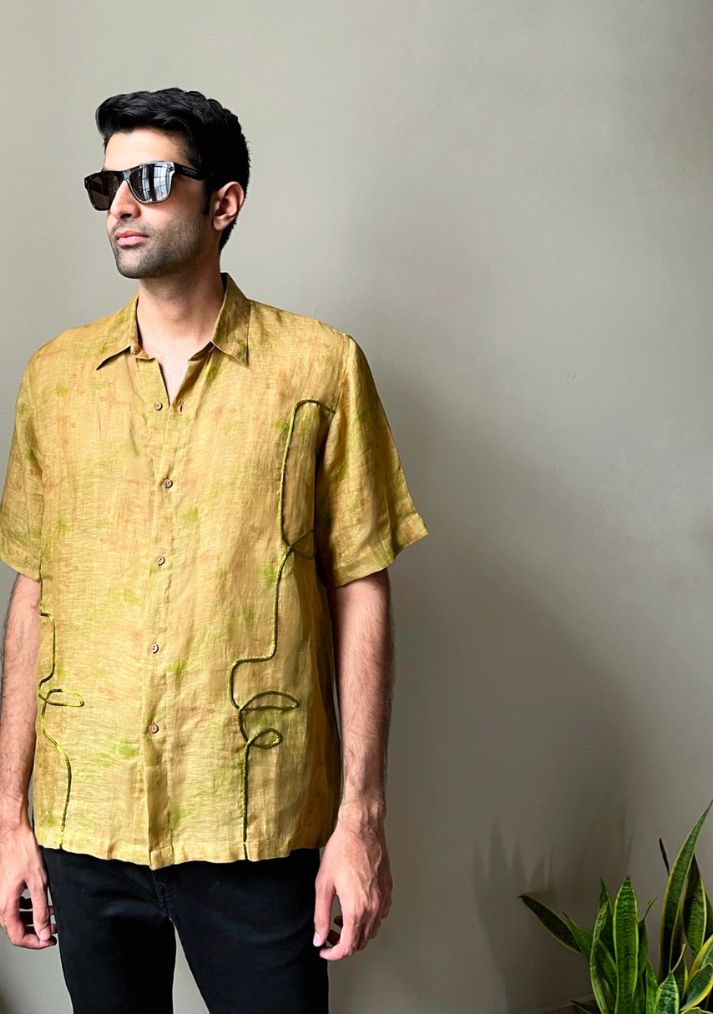 WATER COLOUR DOODLE FACES SHIRT