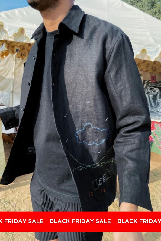 LANDSCAPE SHIRT - BLACK