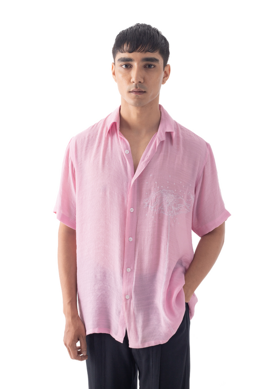 FLOWER BEE SHIRT - PINK