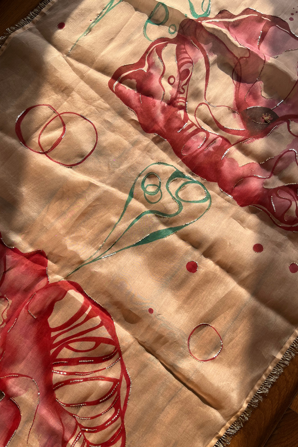 Hibiscus Dupatta