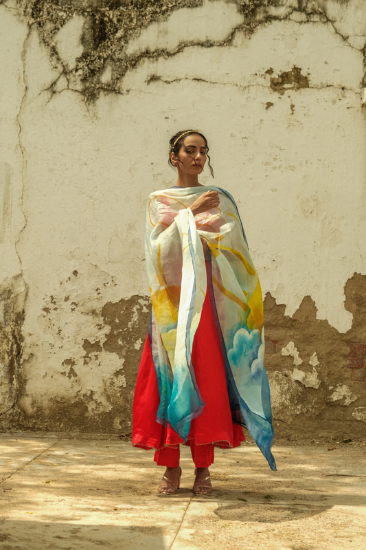 Sunset dupatta