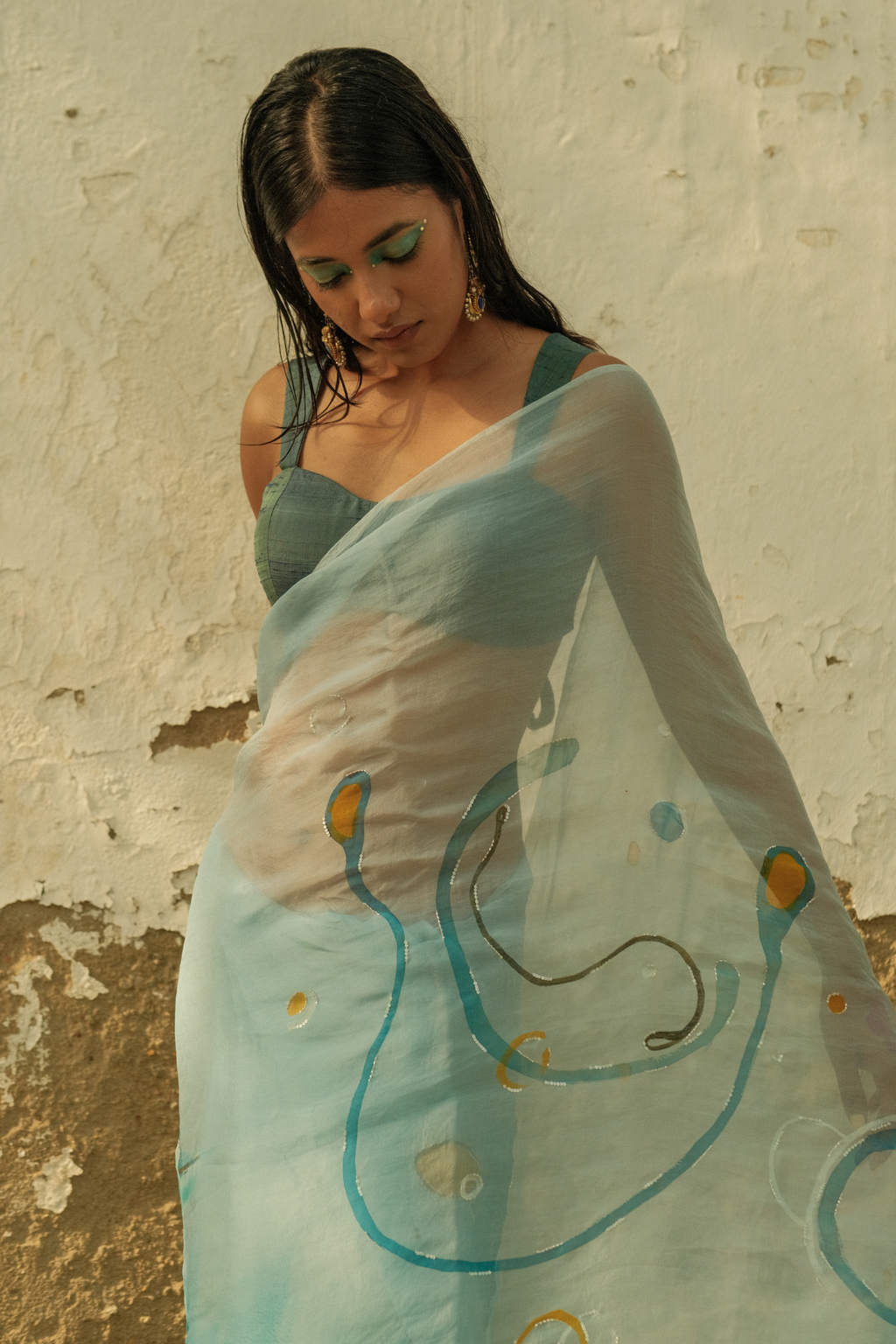 Sunset Saree