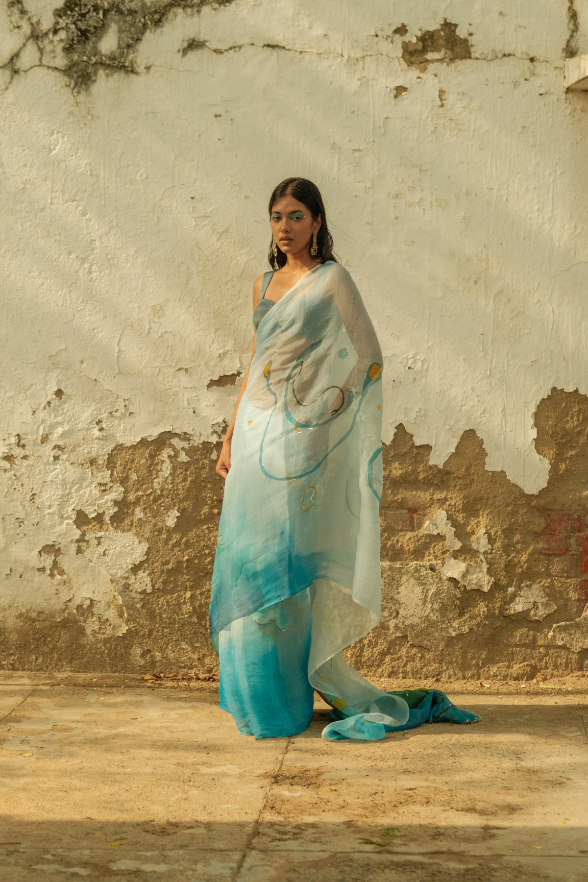 Sunset saree