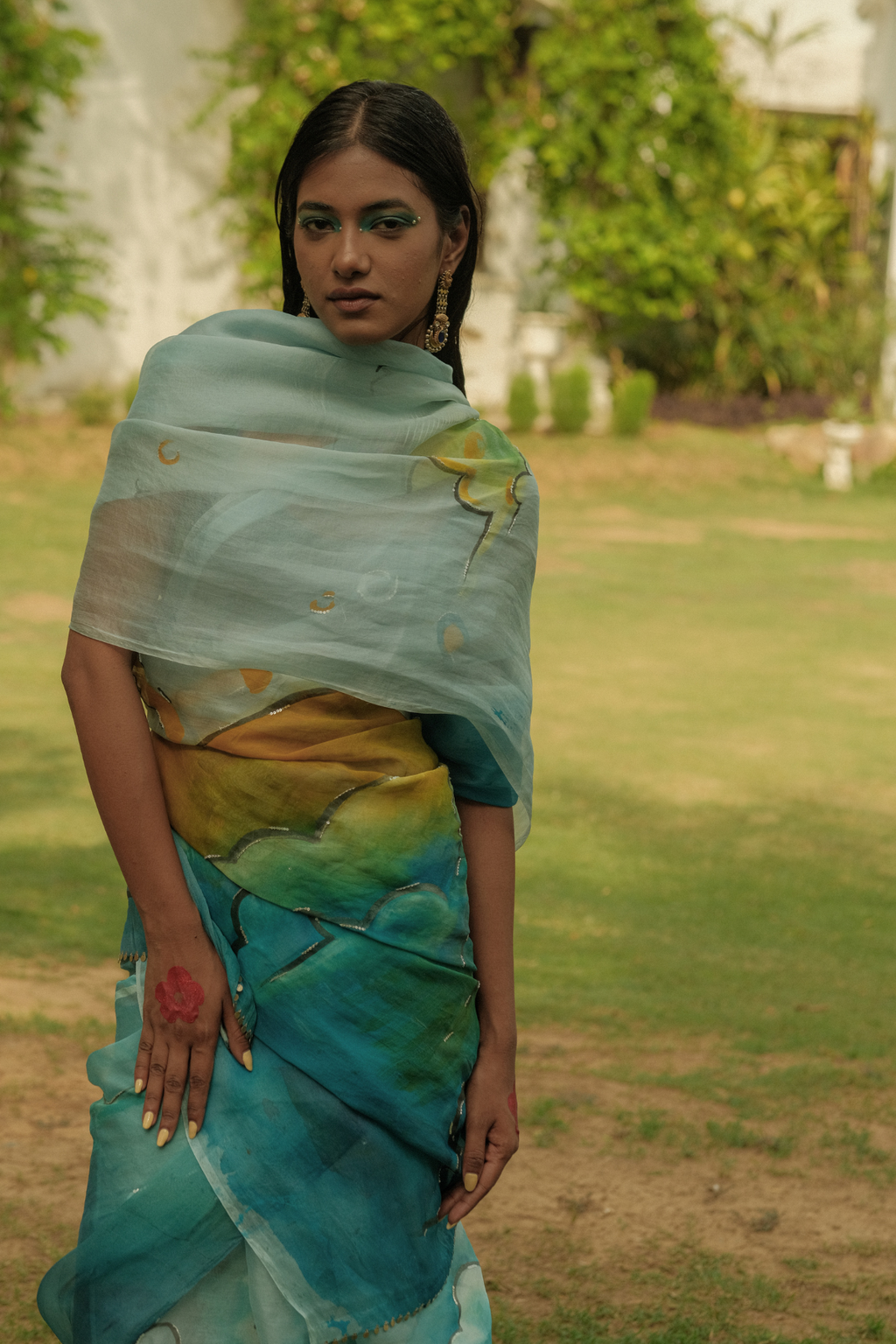 Sunset Saree