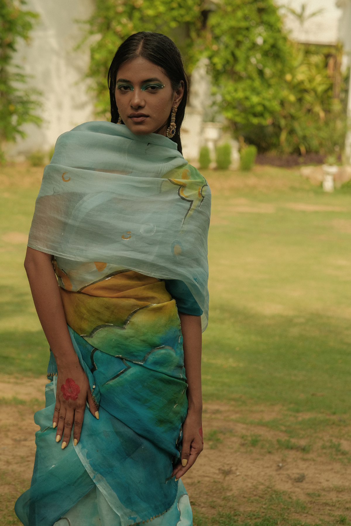 Sunset Saree