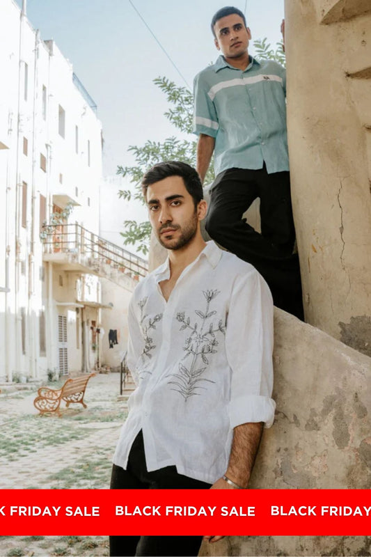 SYMMETRICAL FLOWER SHIRT