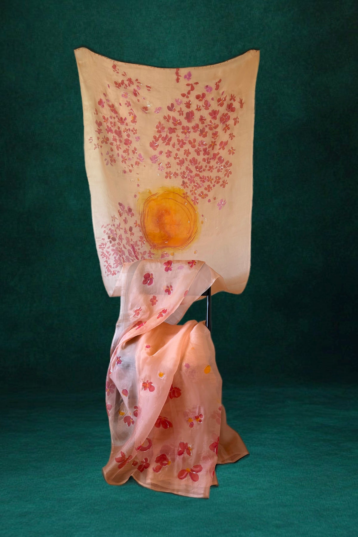 Cherry Blossom Saree